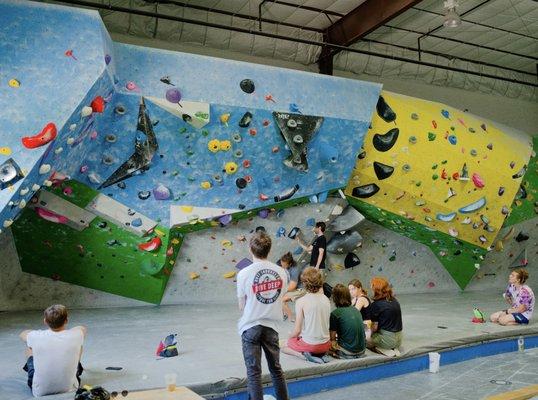 Bouldering wall