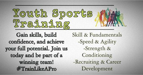 Youth Sports Training ...want to improve coordination, foot work, agility while gaining skills and building confidence.