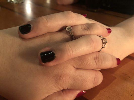 Our beautiful engagement rings!