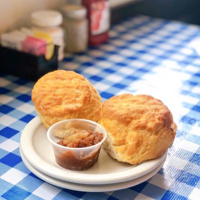 Biscuits + Apple butter