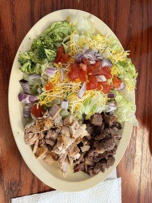 Salad with 2 meats