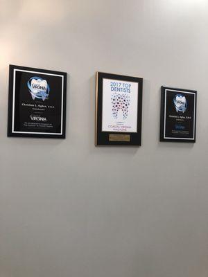 Dr. Ogden's awards