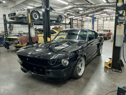 Our shop (full ground up build of a 67 shelby gt500)