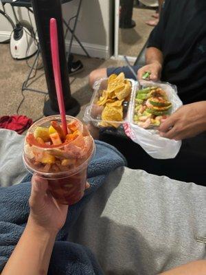 churros locos and tosti-ceviche