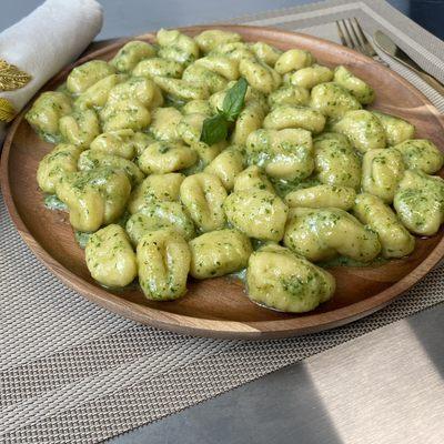 Gnocchi with Pesto Sauce