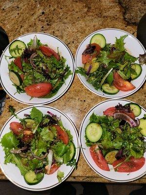 Spring Salad 
Tomatoes, Cucumbers, Red Onions