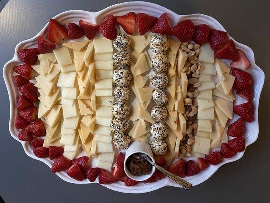 Catering menu cheese platter