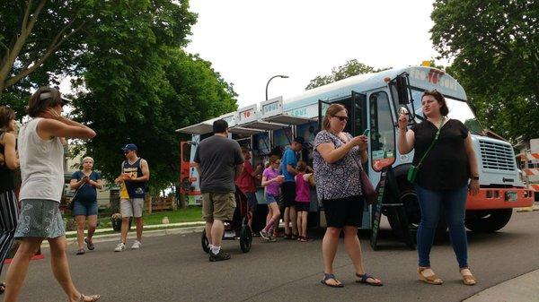 Fro Yo Soul yogurt bus! Yummers!