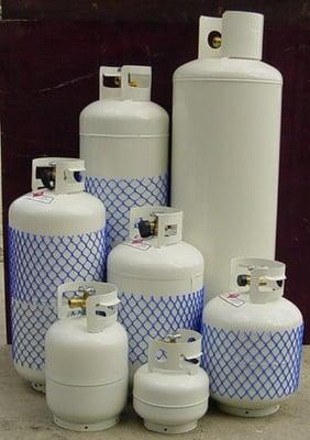 Various size propane tanks available