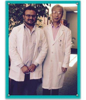 Roozbeh with Dr Zheng