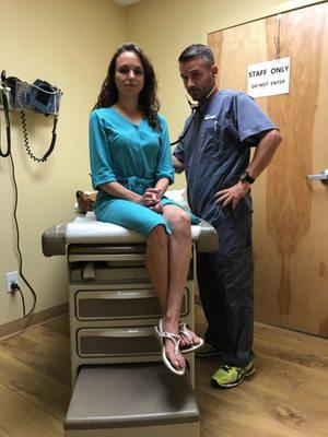 Matt the PA was phenomenal and really coached us through this physical check up!!!! - Nicander Medalla and Teresa Freitas