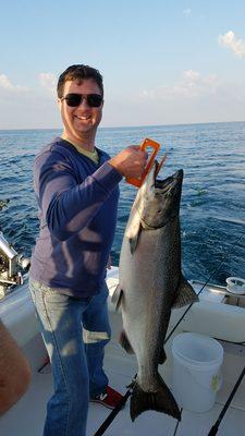 Great day on Lake Michigan with Capt. Jeff Morris!