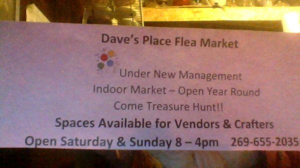 NEW FLIER INVITING VENDORS