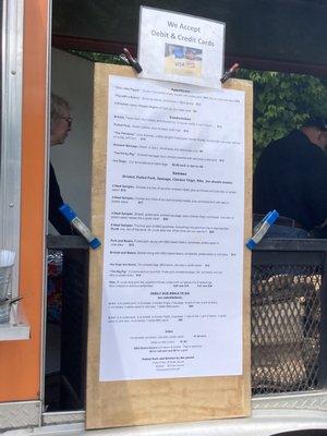 Menu on 6/18/22