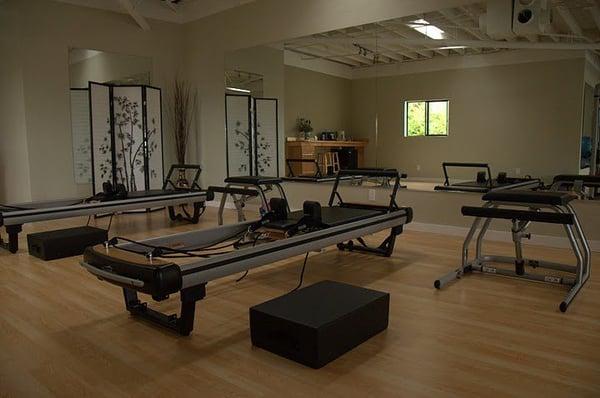 the studio and pilates reformers