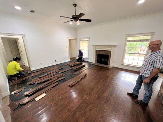 Flooring installation