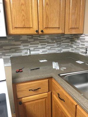 After kitchen backsplash install October 2018