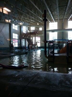 Indoor pool with lazy river