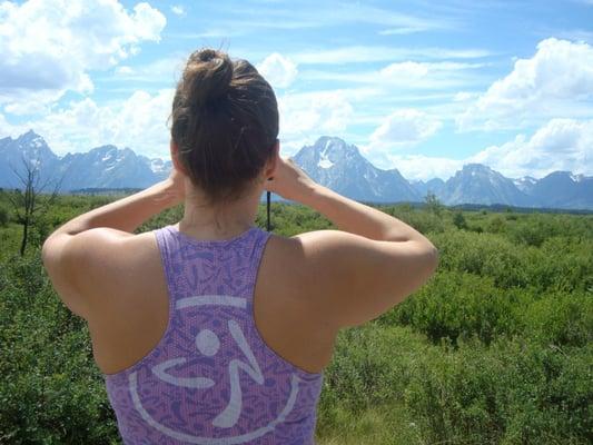 Reppin' in Wyoming! Megan is also an avid hiker and tree-huggin' nature lover.