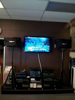 Karaoke systems with song list and more