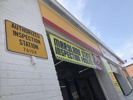 Authorized Maryland State Inspection Facility