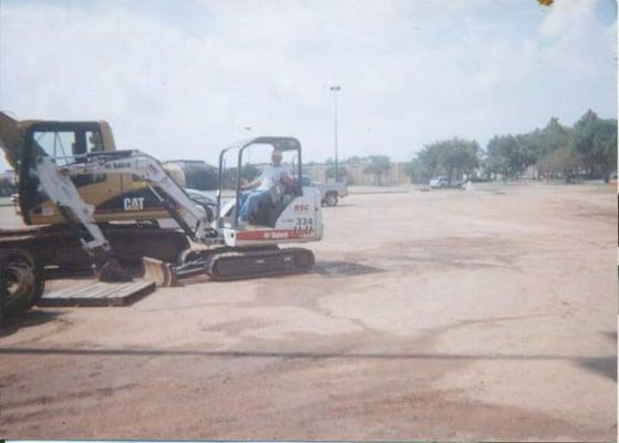 Commercial Slab poured for a Department Store in Beaumont, TX