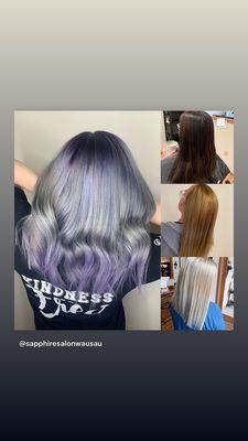 Transition from dark brown to purple/ grey lilac - round 2