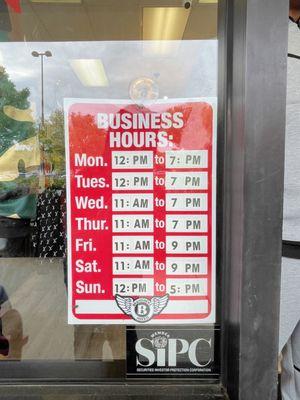 Business hours