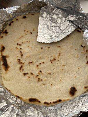 Homemade tortillas.