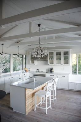 Vashon Island, WA Vaulted Ceiling Kitchen