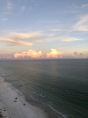 Reflection of sunset from our balcony 23rd fl