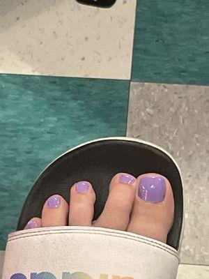 Gel pedicure