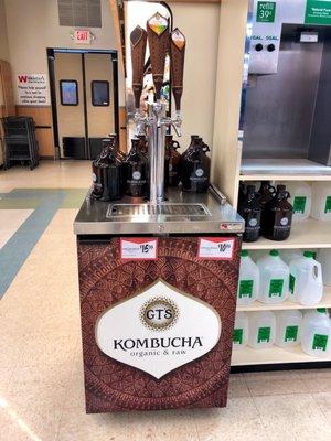 Who has Kombucha ON TAP?