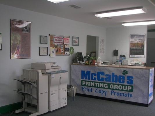 The McCabe's Printing Group lobby.