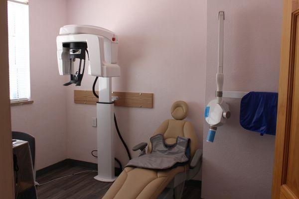 The x-ray room at Kids Smiles Dentistry