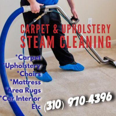 Call us today & get your carpet or upholstery steam clean