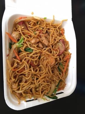 Lo Mein Combination it's good for a decent price and good portion.