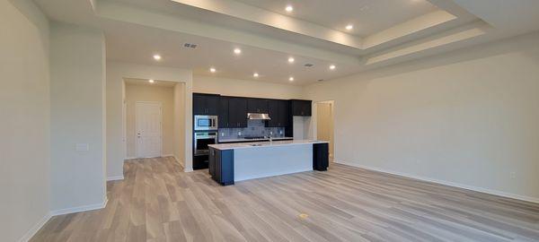 New Construction with Navy Blue Cabinets!