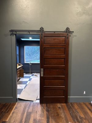 Antique slider barn door.