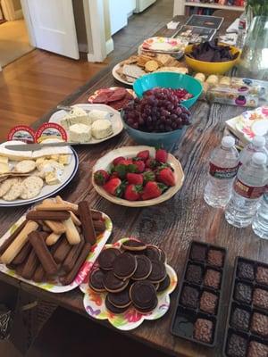 Broker Tour Spread. This girl knows how to draw a crowd of "hungry agents!