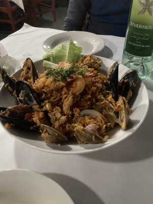 Seafood with rice