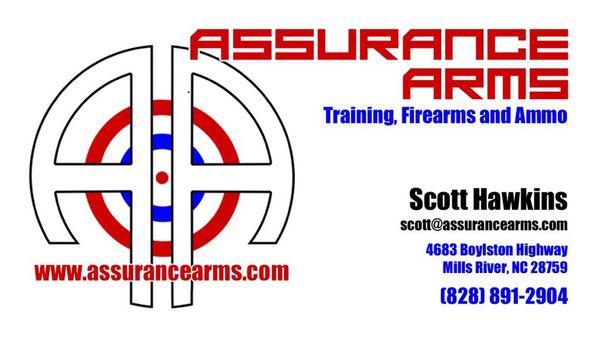 Assurance Arms has new owners and manager as of March 1, 2017. Check out the new logo and watch for grand re-opening later this spring!