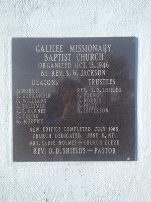 Galilee Missionary Baptist Church, 3/17/13