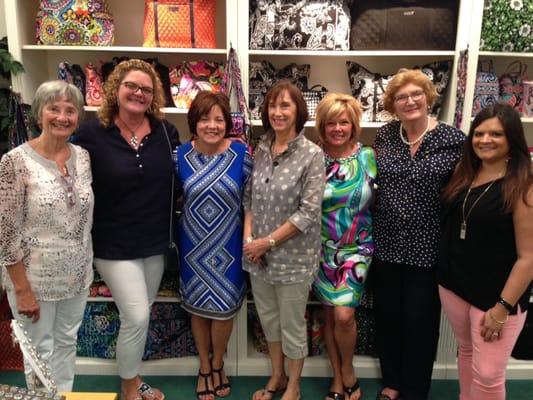 Vera Bradley's daughter and grand daughter visited Kay's.