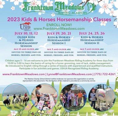 Franktown horsemanship classes