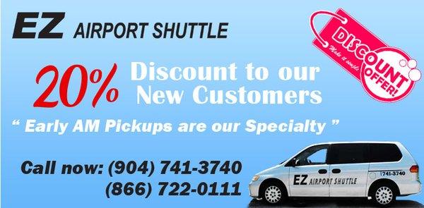 Thanksgiving Special !!! 20% New Customer Discount For Airport Transfers during the month of November.