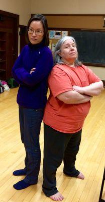 Here I am with my teacher Joanne Factor looking tough & badass.