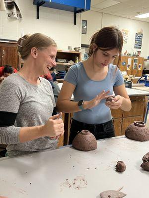 Slump mold class for Empty Bowls collab with VC & VFAA