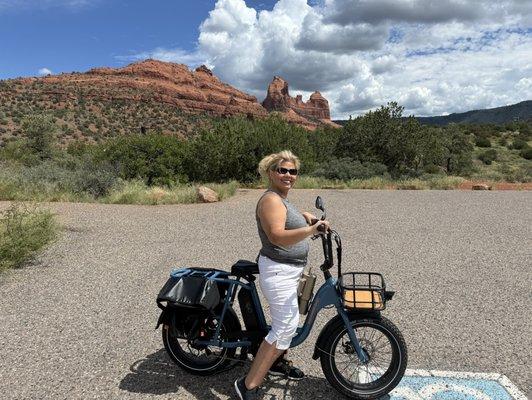 Just look at the background it's beautiful to ride in Sedona.