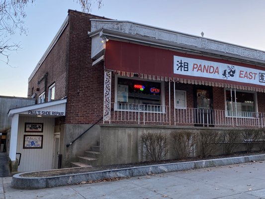 Paul's Shoe Repair is located beneath Panda East